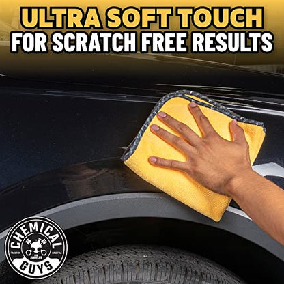 Chemical Guys Professional Grade Premium Microfiber Towels for Cars, Gold, 24" x 16", Ultra-Soft and Scratch-Free Car Detailing Cloths for Trucks, Motorcycles, and More - 6 Pack - size: 24"x16", style: 6 pack