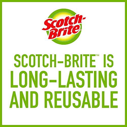 Scotch-Brite Heavy Duty Large Scour 8 Pads, Scouring Pads for Kitchen and Dish Cleaning, (Pack of 4) - size: 8 Pads (Pack of 4), style: Large