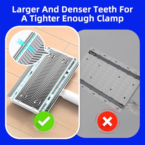 Press Grip Mini Clip Mop with 39' Handle — Zero-Touch Gap Cleaner & Locking Head, Includes 5 Reusable Cloths for Multi-Surface Cleaning (39 in mini dust mop) - size: 39 in mini dust mop