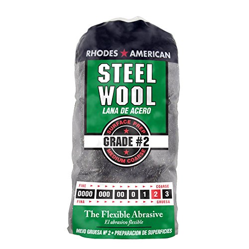 Steel Wool, 12 pad, Medium Coarse Grade #2, Rhodes American, Surface Preparation - size: 12 Pads, style: Medium Coarse Grade #2
