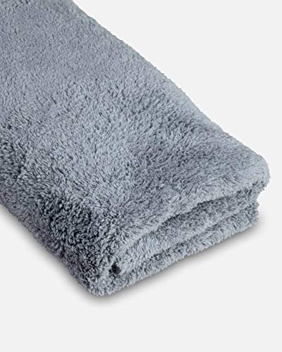 Adam's Borderless Grey Microfiber Towel (2pk) - Premium Ultra Soft Car Detailng Towel Cloths, 480gsm - Safe for Car Wash, Home Cleaning & Pet Drying Cloths (16 Inch x 16 Inch) - size: Pack of 2