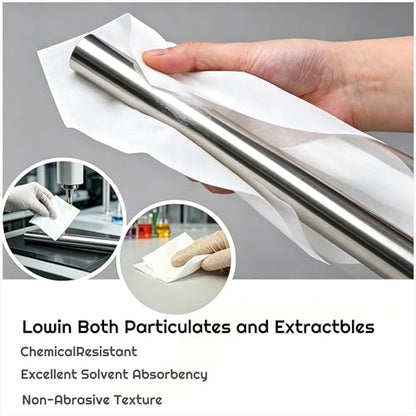 100 Pcs Cleanroom Cloth Wipes 9"x9" Microfiber Lint Free Cloth Disposable Clean Cloths Laser Sealed Edge for Lab Semiconductor Industries and Printing (bag of 100 Pcs) (9×9inch 100pcs)