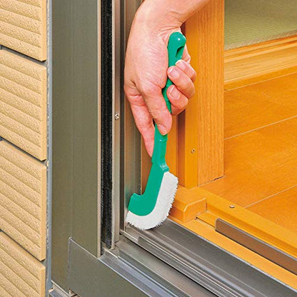 Azuma BA736 Cleaning Brush, Azmagix Smudge Brush, Multi, Total Length 9.1 inches (23 cm), Green, Soft, Thin Curve Brush That Can Be Used Around The House