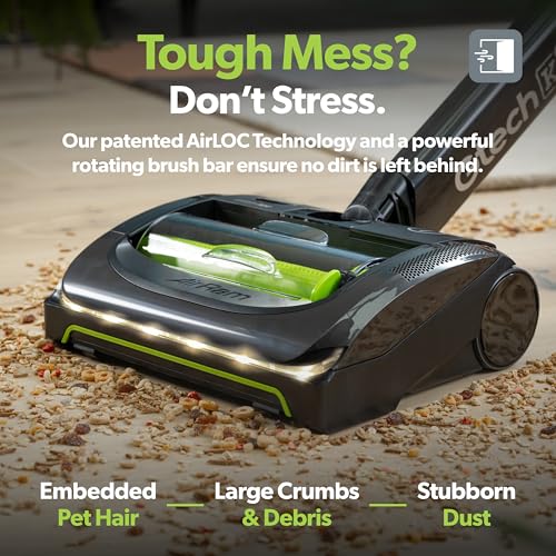 Gtech AirRAM 2 K9 Cordless Vacuum Cleaner with Scented Cartridges - Removes Tough Pet Hair - Perfect for Carpet and Hardwood Floors - Rechargeable 22v Li-ion Battery - Lightweight (7 lbs.) - style: AirRAM2 K9 – Cordless Upright for pets