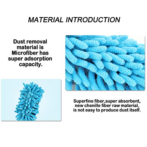 Microfiber Extendable Hand Dusters Washable Dusting Brush with Telescoping Pole for Cleaning Car, Computer, Air Conditioning, TV and Else Pack of 3