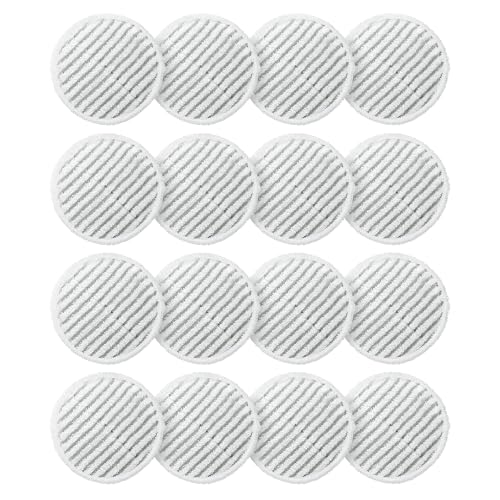 AIR U+ 16 Pack Replacement Steam Mop Pads for Shark S8201 S7001 S8001 S7201 S7000AMZ S7000 S7005 S7020 S7001C Steam Mop, Steam & Scrub All-in-One Scrubbing and Sanitizing, Dirt Grip Scrub Washable Pad - color: White 16 Pack