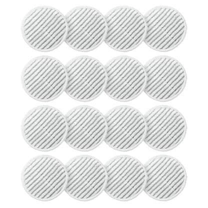 AIR U+ 16 Pack Replacement Steam Mop Pads for Shark S8201 S7001 S8001 S7201 S7000AMZ S7000 S7005 S7020 S7001C Steam Mop, Steam & Scrub All-in-One Scrubbing and Sanitizing, Dirt Grip Scrub Washable Pad - color: White 16 Pack