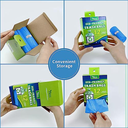 Small Trash Bags 1.2-Gallon: Small Garbage Bags for Bathroom Trash Bag Mini Trash Liners for Bathroom Bedroom Office (Blue, 150 Counts) - color: 1.2Gal-Blue-150pcs