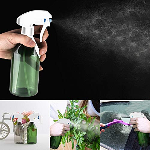 Plastic Spray Bottle,10oz/300ml Refillable Empty Spray Bottles for Cleaning,Small Spray Bottle with Adjustable Nozzle,Spray Bottles for Essential Oils,Hair,Plants,Cooking,Cleaning Solutions - color: Brown