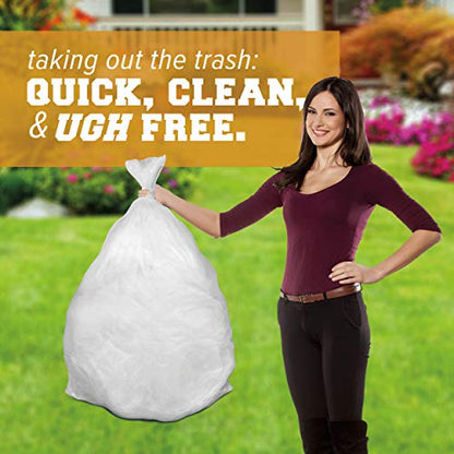 Plasticplace 64-65 Gallon Trash Can Liners for Toter │ 1.5 Mil │ Clear Heavy Duty Garbage Bags │ 50” X 60” (50Count) (W65LDCTL) - color: Clear