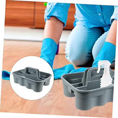 Cabilock Cleaning Tool Basket All-purpose Storage Holder for Home Commercial Use Organizing Cleaning Supplies Tools and Sundries Convenient Molded Handle for