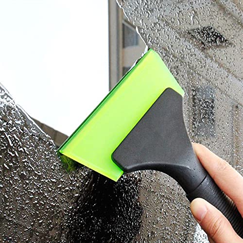 Small Squeegee with 5 Inch Green Rubber Window Tint Squeegee, Mini Wiper Window Tinting Tools with Non-Slip Handle for Car, Glass, Mirror, Shower, Auto,Windows. (Green)