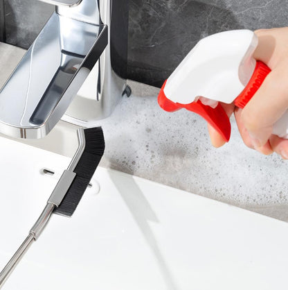 Multifunctional Crevice Cleaning Brush Stainless Steel Hard Bristle Corner Cleaning Brushes Gap Scrub Brush