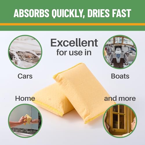 Evelots Windshield Cleaner Tool 2-Pack - Car Window & Glass Cleaning Tool, Inside Windshield Cleaner, Auto Windshield Cleaning Kit for Interior Car Windows - Yellow - size: Yellow - Set of 2