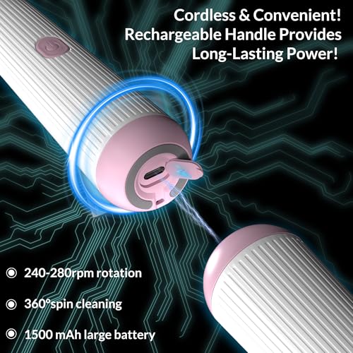 Electric Baby Bottle Brush Cleaner with Extended Handle & Drying Holder, Baby Bottle Brush Set with Silicone Bottle/Nipple/Crevice/Brush,Straw Cleaner,Lifesaver Automatic Bottle Cleaner,Gray - color: Gray White