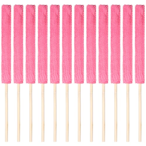 12Pcs Microfiber Detail Duster Sticks, Fan Blade Cleaner Crevice Cleaning Tool Mini Duster Crevice Cleaning Brush for Car Air Vents, Blinds, Fans, Windows, Small Spaces, Gap Dust Cleaner