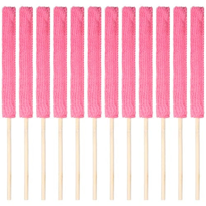 12Pcs Microfiber Detail Duster Sticks, Fan Blade Cleaner Crevice Cleaning Tool Mini Duster Crevice Cleaning Brush for Car Air Vents, Blinds, Fans, Windows, Small Spaces, Gap Dust Cleaner