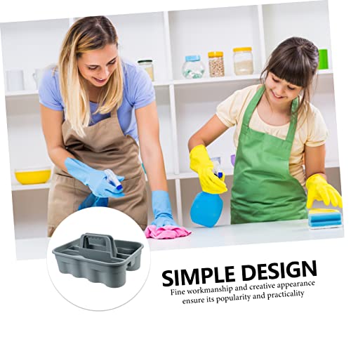 GLEAVI Large Storage Wicker Basket Cleaning Supply Organizer Carrier Box Case