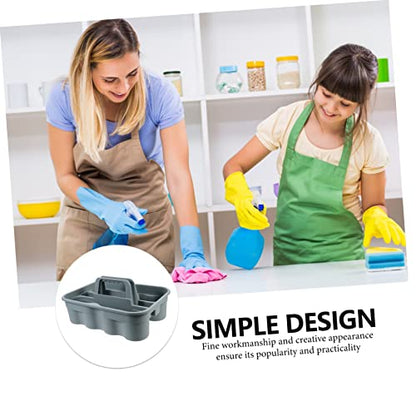 GLEAVI Large Storage Wicker Basket Cleaning Supply Organizer Carrier Box Case