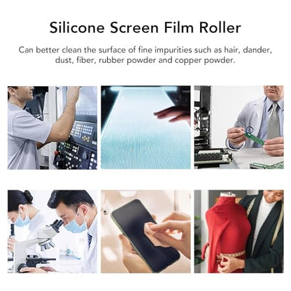 Silicone Manual Roller Dust Removal Sticky Roller 16in Screen Cleaning Tool for Workshop Home (40.6cm / 16in) - size: 40.6cm / 16in
