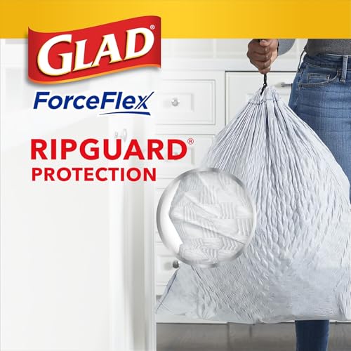 CLO78564 - Glad ForceFlex Tall Kitchen Drawstring Trash Bags - size: 120 Count (Pack of 1)