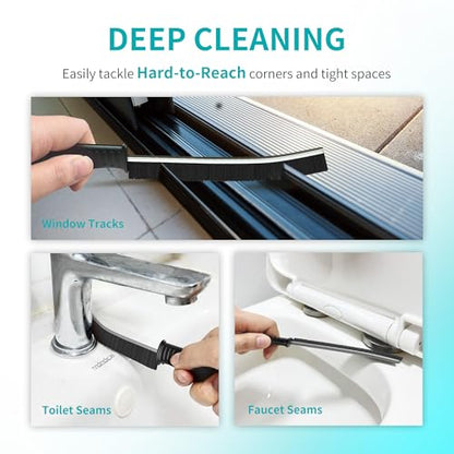 Hard Bristle Crevice Cleaning Brush (3 Pcs)
