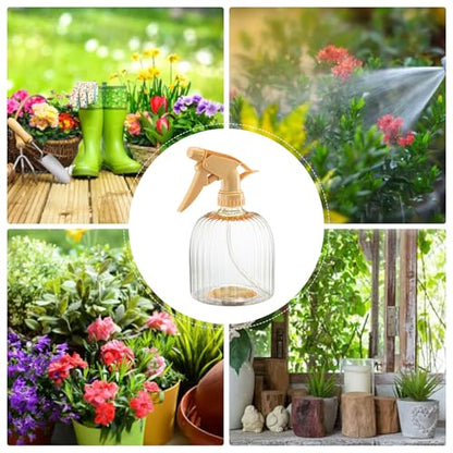 Adjustable Spray Bottles, Garden Watering Can, Reusable Plant Sprayer, Heavy Duty Household Cleaning Tool for Indoor Outdoor Plant Care Gardening Lawn Home Use 6.97x4.53x3.54 Inches - color: Yellow