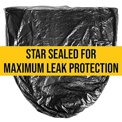 Aluf Plastics 26 Gallon For Slim Jim 1.25 MIL (eq) Black Heavy Duty Trash Bags - 29 inch X 44 inch - Pack of 800 - For Construction, Industrial, Outdoor, & Commercial - style: 26 Gal, 1.25 Mil Equiv, 800 Count