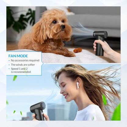 Bestrip Compressed Air Duster, 85000RPM Handheld Electric Air Duster, 4 Gears Adjustable Jet Dry Blower for Car Computer Keyboard Cleaning (Black)