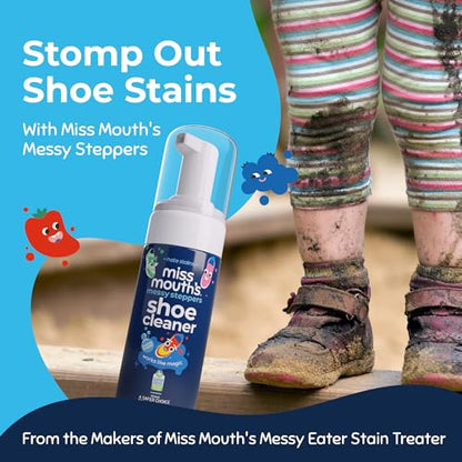 Miss Mouth's Messy Eater Stain Treater and Messy Steppers Shoe Cleaner Magic Duo - Stain Remover for Clothes, Carpet, Upholstery and Shoe Cleaner for Sneakers, Leather, Cloth, Mesh - style: Combo Pack