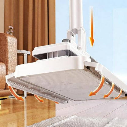Zero Touch Mini Mop - Clip Style Wet Dry Floor Cleaner, Hand Free Cleaning Device, Lightweight Maintenance Tool | Room Hardwood Tile Laminate for Room Hardwood Tile Laminate - color: 95cm