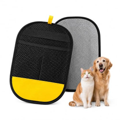 Pet Hair Remover Glove for Laundry, Couch and Grooming, Reusable Electrostatic Dog Cat Hair Removal Mitt, Lint Roller Alternative, Works on Clothes, Carpet and Car Seats