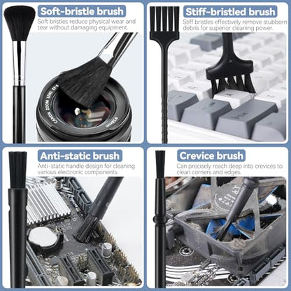 Keyboard Cleaner kit,Computer Cleaning kit,Mechanical Keyboard Cleaning kit,Anti-Static Brush,Small Cleaning Brush, Cleaning kit Compatible Laptop/PC/Computer/Keyboard/Laptop/Camera/Phone/Earbud