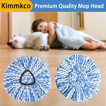 6 Pack Spin Mop Head Replacement for O Ceda RinseClean Spin Mop Refill, Mop Replace Head for Only 2-Tank System, Fluffy Microfiber, Deep Cleaning Machine Washable - size: 6pcs 2-Tank Mop Refills Small