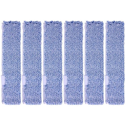 Penitue 6pcs Microfiber Window Cleaning Refill Replacement, 14" Washable & Reusable Window Squeegee Scrubber Cloth Sleeve Accessory for MR.SIGA Professional Windows Cleaning Tools Home Office