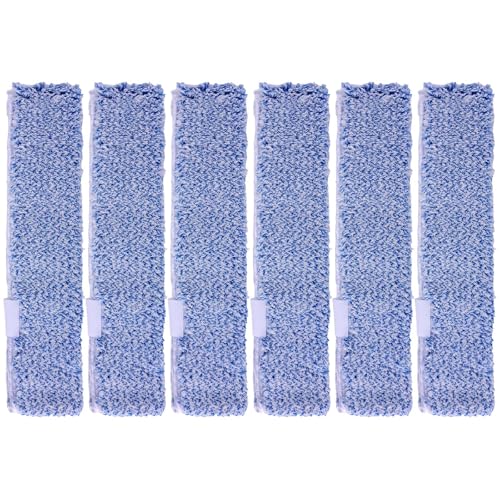 Penitue 6pcs Microfiber Window Cleaning Refill Replacement, 14" Washable & Reusable Window Squeegee Scrubber Cloth Sleeve Accessory for MR.SIGA Professional Windows Cleaning Tools Home Office