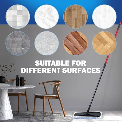 Matthew Microfiber Mop Refills Compatible with Hardwood Floor 'N More, Mop Head Replacement Reusable for Large Surface Compatible with ShMop and All 15 * 8” Flat Mops – 6Pcs Microfiber Mop Pads - size: 6 Pcs Refills