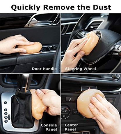 TICARVE Cleaning Gel for Car Detail Putty Car Vent Cleaner Putty Gel Detail Auto Tools Car Interior Cleaner Cleaning Mud for Car and Keyboard Cleaner Slime 2026 Upgrade - size: Orange 1Boxed