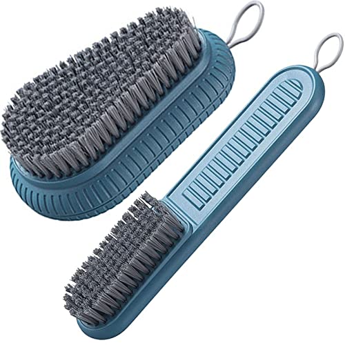 Cleaning Brush Soft Bristle Brush Laundry Scrub Brush Clothes Underwear Shoes Scrubbing Brush, Easy to Grip Household Cleaning Brushes Tool for Countertops Bathtubs (Blue) - color: Blue