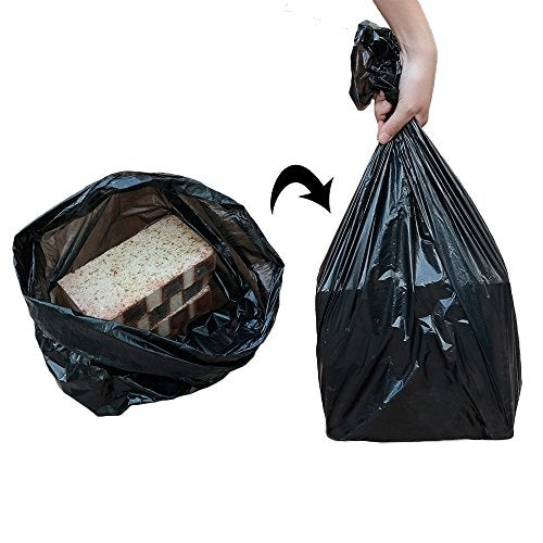 10 Gallon Kitchen Trash Bag, Black Wastebasket Liners, 170 Counts - size: 85 Count (Pack of 2)