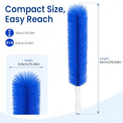 Fan Cleaning Brush, Bendable Dust Remover for AC Vent Grilles, Window Tracks, Keyboards and Narrow Spaces (1)