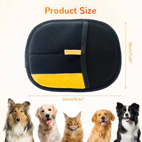 Pet Hair Removal Glove, 2026 New Pet Hair Remover for Laundry, Reusable Electrostatic Pet Hair Remover for Cats & Dogs, Pet Hair Removal Tool for Couch, Clothing, Carpet, Furniture, Car Seats (3PCS) - color: 3PCS