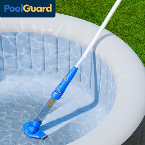 Cordless Pool Vacuum with Strong Suction, Rechargeable Handheld Pool Vacuum Cleaner for Above Ground Pool,Spas, Hot Tub,and Pond with 60 Mins Working Time