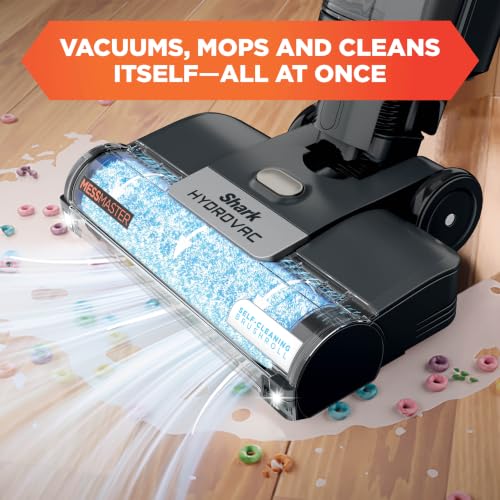 Shark HydroVac MessMaster Wet Dry Vacuum Cleaner, Cordless, 3-in-1 Vacuum Mop All in One & Self-Cleaning System, Lightweight, Powerful Suction, for Hard Floors & Area Rugs, Stone, WD261,Rose Gold - style: Cordless w/ Essential