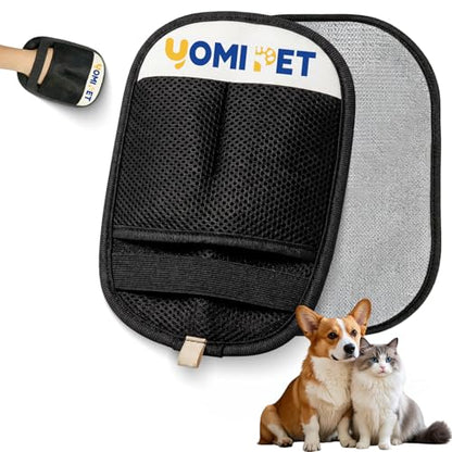 Hair Remover Glove for Cats & Dogs, Reusable Electrostatic Pet Hair Removal Tool. 2026 Upgraded Version Pet MagicBrush for Carpets, Sofas, Clothing, Car Seats, Etc. (1)