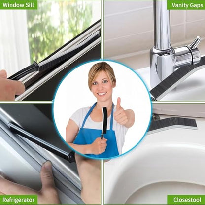 Hard Bristle Crevice Cleaning Brush - 6Pcs Multifunctional Gap Cleaning Brush to Clean Narrow Spaces, Corner Cleaning Brush for Bathroom Kitchen Shower Window Grout Tile