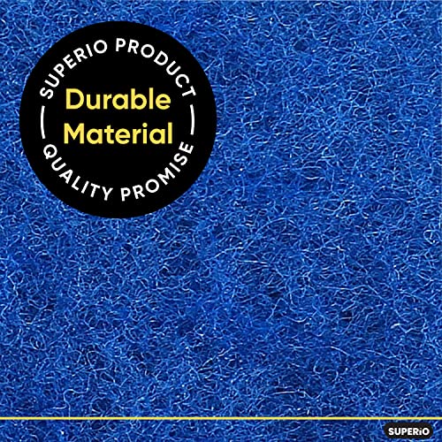 Superio Heavy Duty scouring Pads Non-Scratching Scrubber, Non-Scratch Cleaning Scrub Pads, Eco-Friendly Reusable Kitchen Scrubbing Pad, Great for Non-Stick Cookware