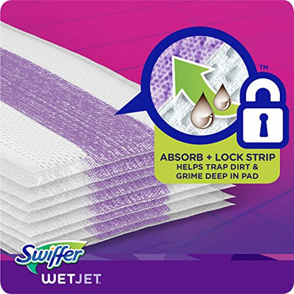 Swiffer WetJet Hardwood Floor Cleaner Spray Mop Pad Refill, Bathroom Cleaning Supplies, Hardwood Floor Cleaner, Multi Surface, 24 Count (Pack of 2) - size: 24 Count (Pack of 2)