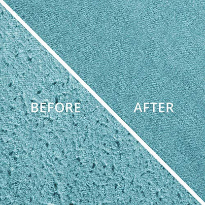GLEENER Fabric Shaver & Lint Remover |Battery-Free 4-in-1 Depiller with 3 Fabric-Safe Edges for Clothes & Upholstery (Turquoise) - color: Turquoise
