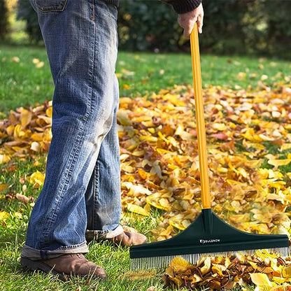 Artificial Turf Rake, 55" Long Whole-Piece Pole No Broke Design - Garden Hand Broom Rake for Easy Quick Remove Leaves, Debris, Shrubs, Pet Hairs.. from Turf, Lawn, Synthetic Grass, Carpet